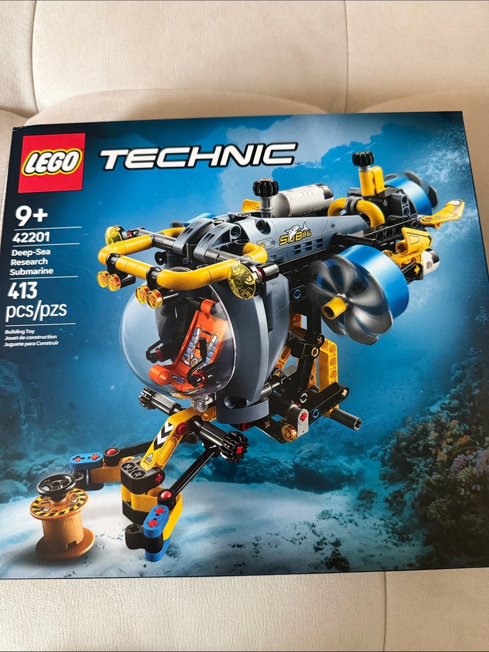 Lego Technic Deep-Sea Research Submarine - Yellow, Blue & Gray